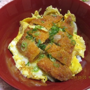 あじフライの卵とじ丼